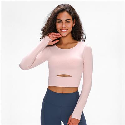 Nordic-wellness Cutout Long Sleeve - Soft Pink - L