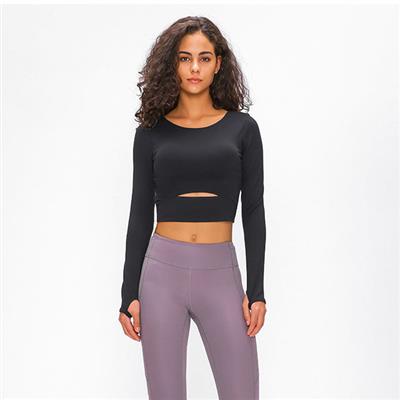 Nordic-wellness Cutout Long Sleeve - Black - M