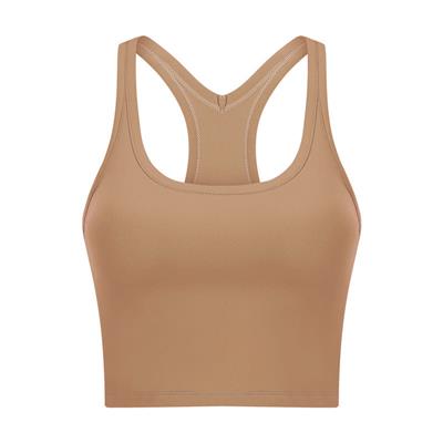 Nordic-wellness Pure Crop Top - Soft Brown - S
