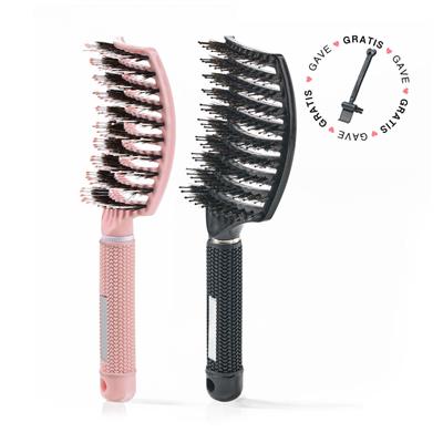 2 stk. Curved Paddle Brush + G
