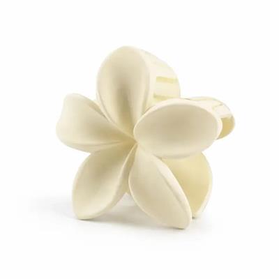 Blomster hårklemme - Hvid