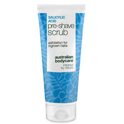 Salicylsyre Pre-shave Scrub mod indgroede hår & rø